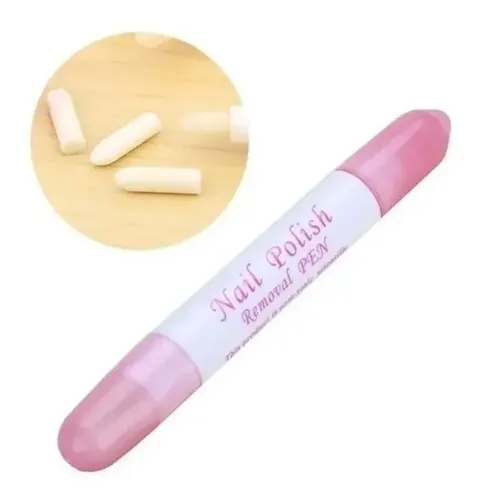 4 Lapiz Corrector De Esmalte Recargable 4 Puntas Uñas Nail