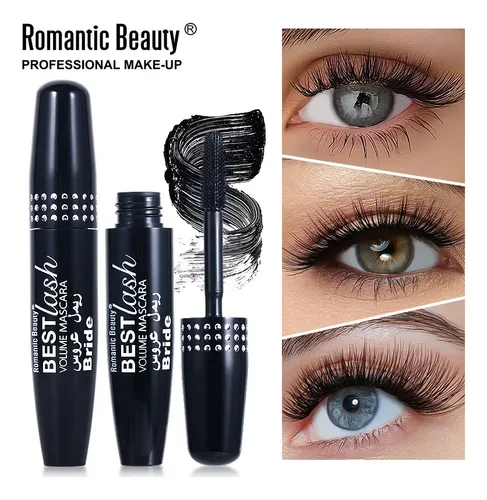 Romanticbeauty Máscara Pestañas Agua Resistente Rizada