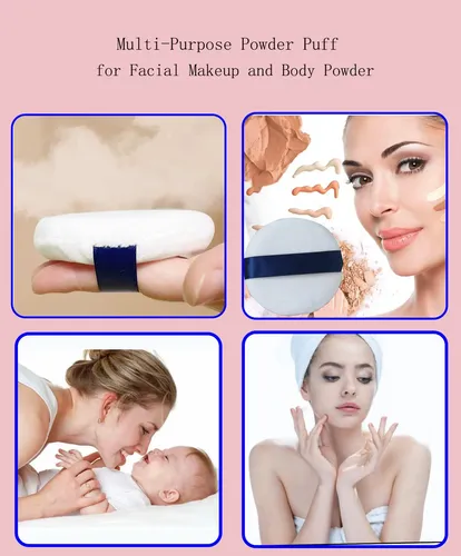 Borlas De Maquillaje Ultrasuaves Y Lavables De Terciopelo