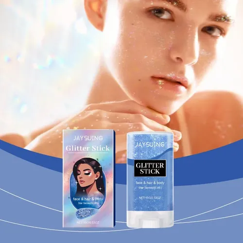 – Glitter Stick, Efecto Brillante For Rostro, Cabello Y