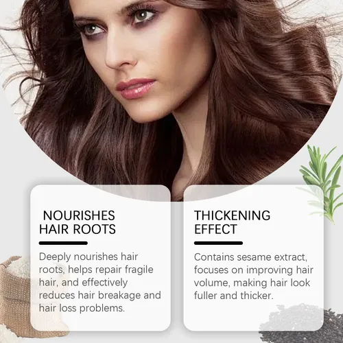 El Sérum Para El Cuidado Del Cabello Con Sésamo Negro De Wes