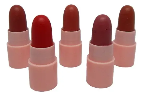 Set X5 Labiales Barra Mate Larga Duración Dragonranee