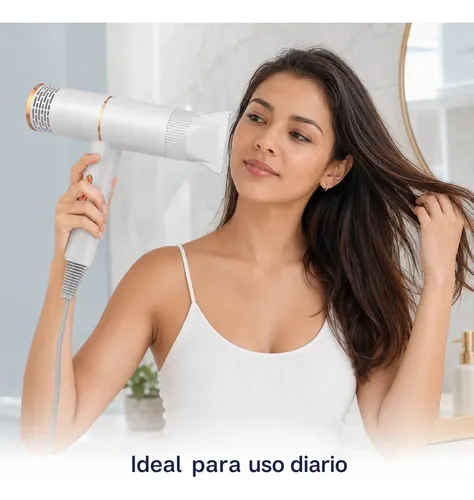 Secadora De Cabello Profesional Frío Y Caliente Con Boquilla