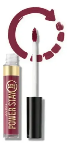 Labial Liquido Intransferible Power Stay Avon Acabado Mate Color Resilient Red