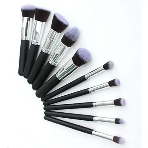 Set Kit Brochas Maquillaje Pinceles X10 Piezas