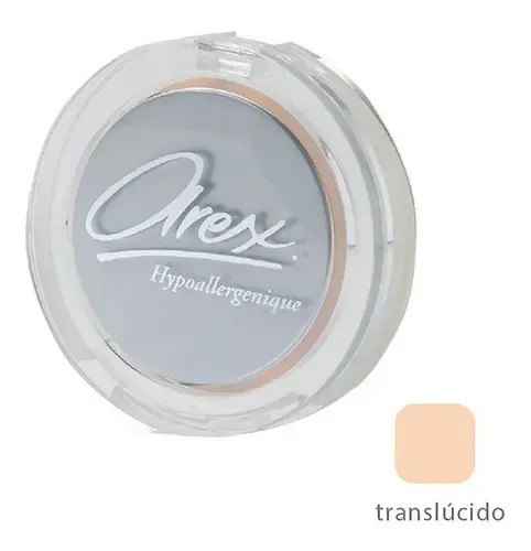Polvo Compacto Con Efecto Sedoso Hipoalargenico. Arex Color Traslucido