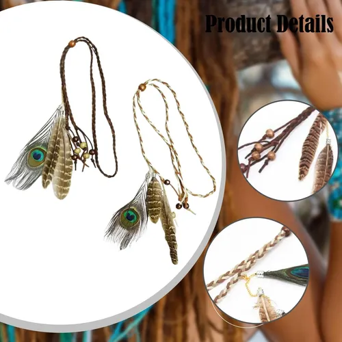 Tocado De Plumas, 2 Piezas, Accesorios Fotográficos Profesio