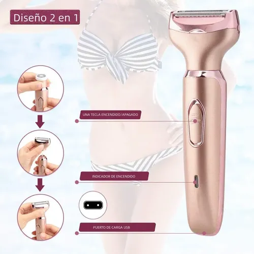 Depiladora Eléctrica For Mujer, Afeitadora Indolora A