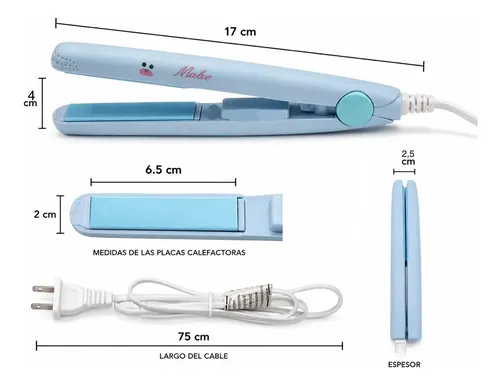 Plancha Mini Pelo Flequillo Portátil Viaje 40w 220v Sv-678