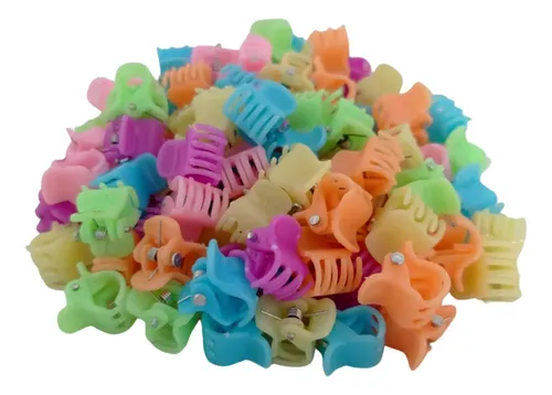 Mini Broche Niñas / Hebilla Pelo Colores Bolsa X 50 Und