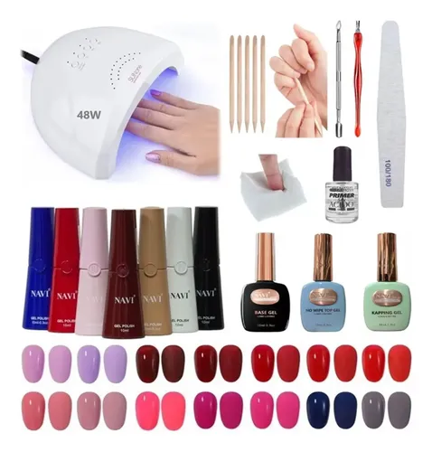 Kit Inicial X16u Cabina Led Uv 48w Gel Uñas Semipermanentes!