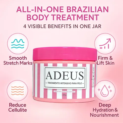 Crema Corporal Humectante Adeus No Grasosa 300 G Neutra