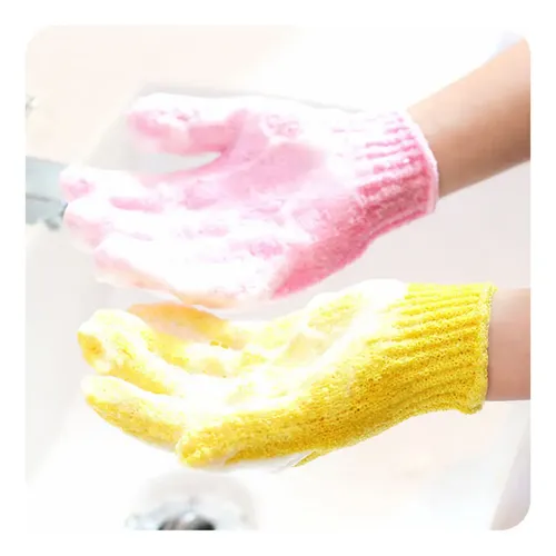 Guantes De Ducha Exfoliantes Para Baño, Spa, Baño, Espuma, 4