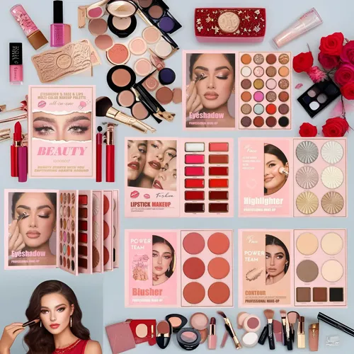 Set Maquillaje Completo Estuche Forma De Libro