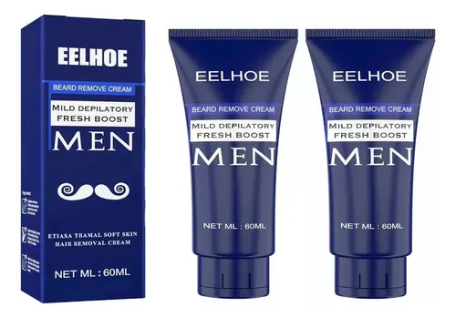 Aj 2×crema De Depilación Permanente-removedor De Barba Y