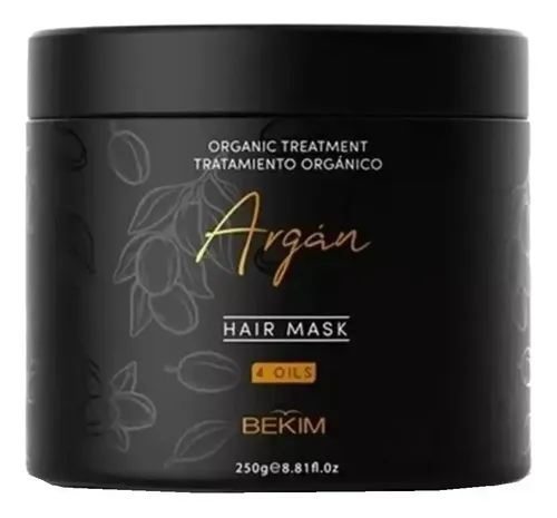 Kit Shampoo 250g + Mascara Capilar 250g Bekim Argan 4 Oils