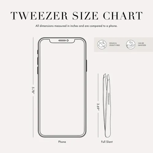 *tweezerman Pinza De Cejas De Acero Inoxidable Punta Inclina