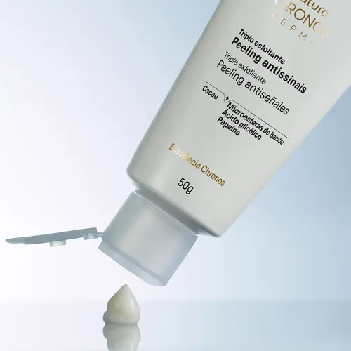 Triple exfoliante peeling antiseñales Chronos Derma Natura