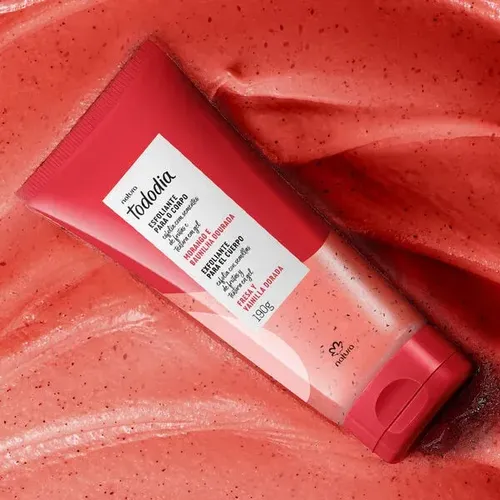 Exfoliante Corpo Frutilla Y Vainilla Dorada Tododia Natura