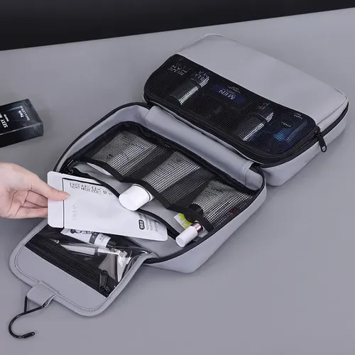 Bolsa Bolso Neceser Cosmetiquera Plegable Para Hombre Viaje