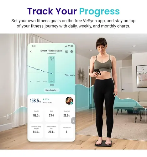 Báscula Inteligente Con Bluetooth Etekcity Fit 8s