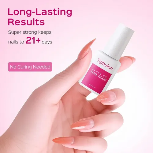 Pegamento De Uñas Tiphulan 7 Ml/0.23 Oz, Uñas Postizas