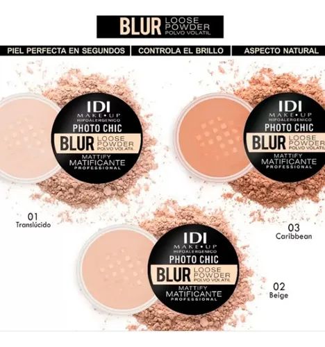 Polvo volatil IDI Make Up Photo Chic Loose Powder Caribbean numero 3