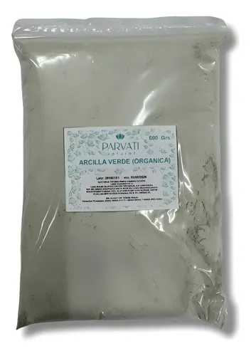 Arcilla Verde Organica Uso Cosmetico 2,5 Kilo Mixta
