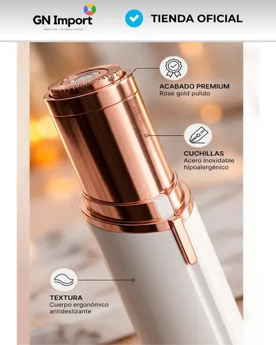 Kit Depilador Facial 2 En 1 Cejas Bozo Usb Indoloro Portátil