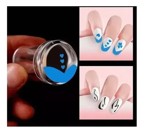 Sello Estampador Uñas Frances Manicure Decorador
