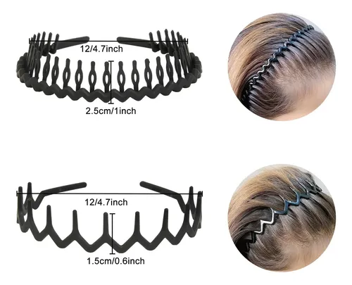 10 Piezas De Gomas For El Pelo De Plástico Con Dientes,