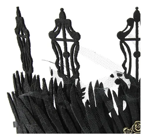 Diadema Gótica Con Forma De Corona De Bruja, Tiara De Reina