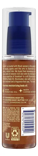 Aceite Corporal Vaseline Illuminate Me Shimmering F Para Muj