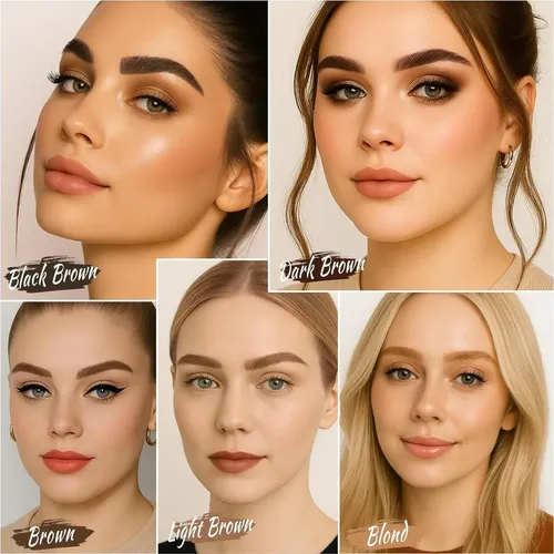 Kit De Cejas Ucanbe 25pcs Con Plantillas Reutilizables Y