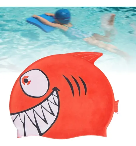 Gorro De Baño En Forma De Tiburón Para Niños, Diseño