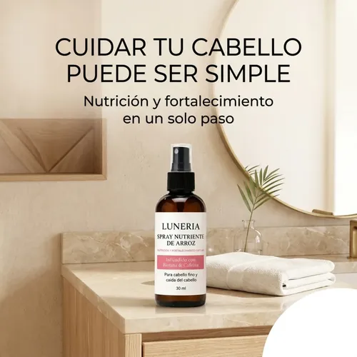 Spray Capilar Luneria Formula Liviana Sin Efecto Graso 4×2