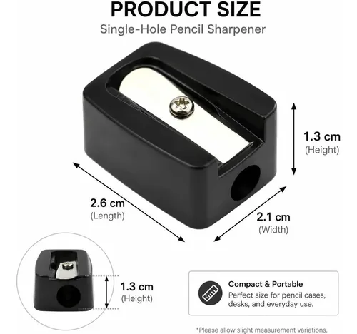 Sacapuntas Dual Para Lápices De Dibujo/ceja/delineador