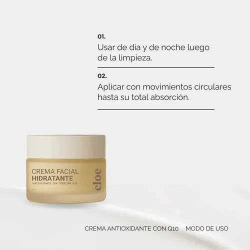 Crema Antioxidante Facial Cloe Cosmetica 50 Ml