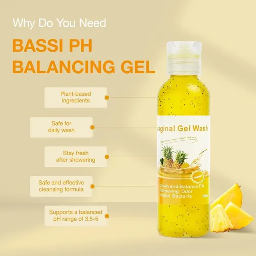 Jabón Íntimo Femenino Bassi Ph Balance Piña 150ml