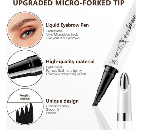 Lápiz De Cejas Impermeable Atnadov Marrón Claro