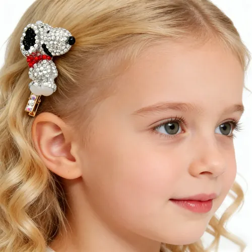 2pzs Snoopy Donas Cabello Pinzas De Cabello Flash Accesorios