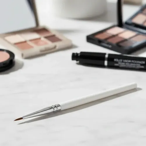 Pincel Delineado Extra Preciso Ojos Maquillaje Melody Scher Blanco