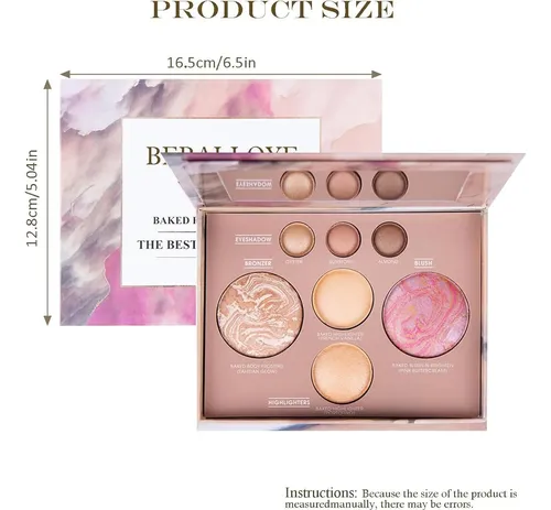 Paleta De Maquillaje 7 Colores Baked – 3 Sombras Neutras +