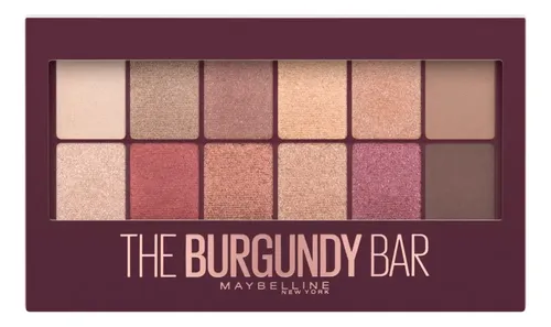 Sombras Ojos Maybelline The Burgundy Bar Palette Sombra Granates Y Nude