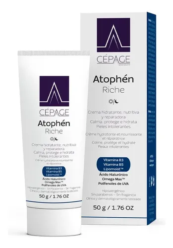 Cepage Atophén Riche Hidratación Facial Intensa Pieles Secas Sensibles Atópicas Hidratante Nutritiva