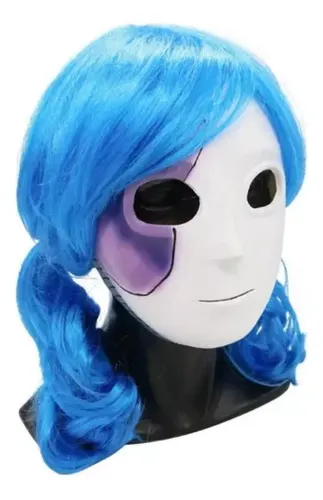 Peluca Azul Sally Face Para Cosplay Sallyface Con /&z