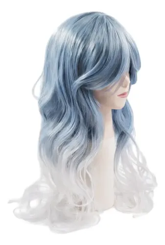 Pelucas Varios Tonos Simil Natural Ondas Bicolor