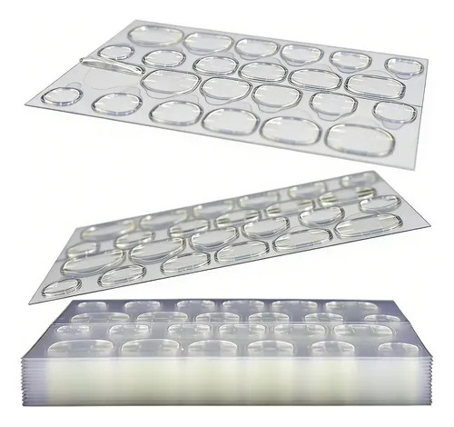 30 Piezas De Adhesivo Transparente Removible Para Uñas Posti