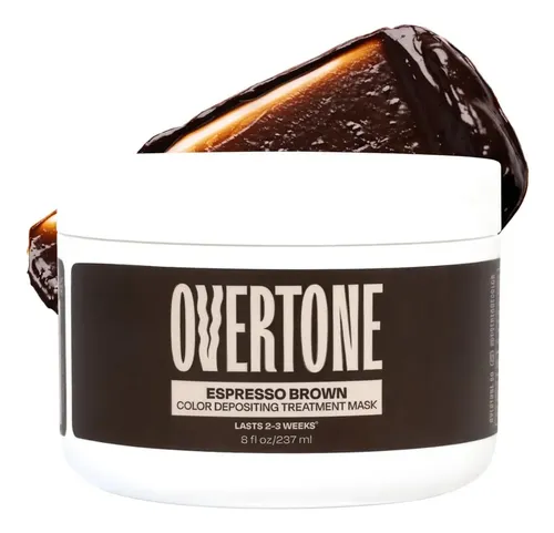 Tinte Semipermanente Para Cabello Overtone, Marrón Espresso, 4 Castaño