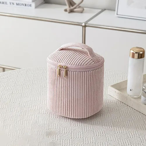 Hitoalla De Maquillaje De Pana De Terciopelo Portátil De Via